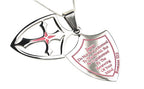 2 Piece Shield Cross Necklace KingdomWear