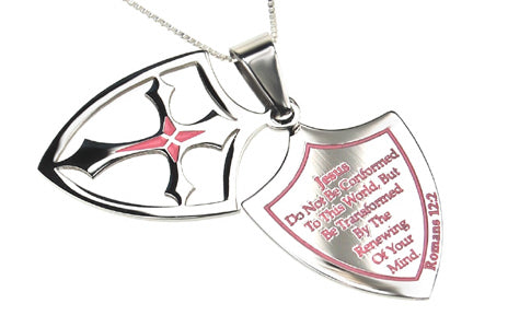 2 Piece Shield Cross Necklace KingdomWear