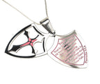 2 Piece Shield Cross Necklace KingdomWear