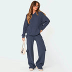 Luxe Knit Hoodie Cargo Set (One Piece) Pi-Mart