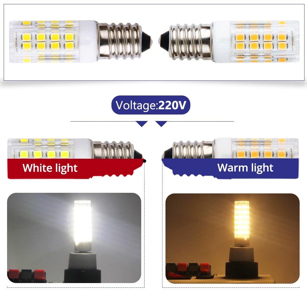 G9 G4 E14 LED Bulb 5W AC220V LED Corn Lamp SMD 2835 51LEDs White / Warm white Replace halogen lamp 1PCS Bulb Dimmable 4W, 40 Watt T4 G9 Halogen Equivalent, 2700K Soft Warm White, 120V No-Flicker, Chandelier Lighting Stevvex