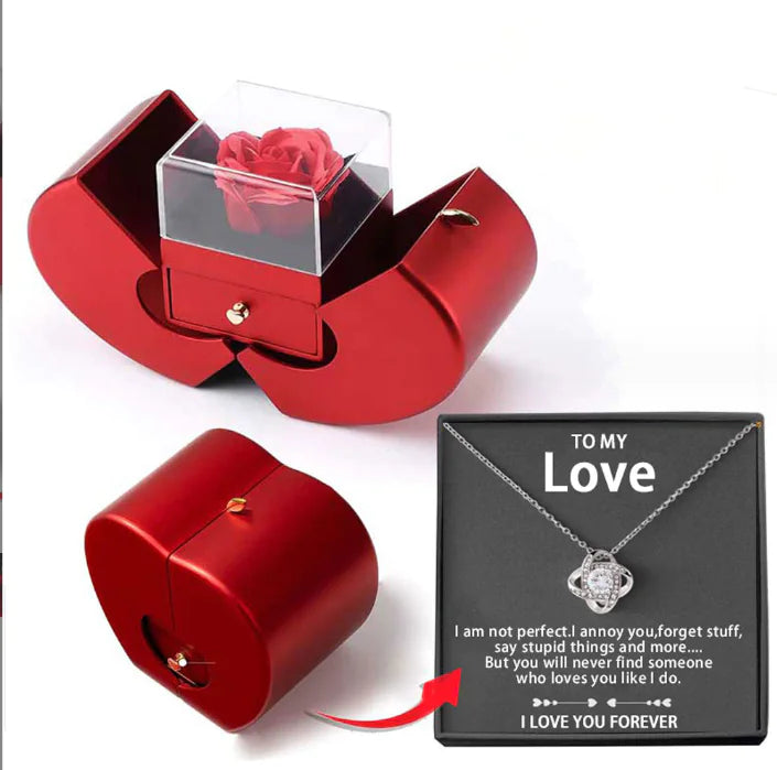 Fashion Jewelry Box Red Apple Pi-Mart