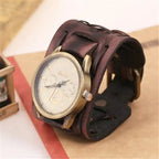 Retro Cowhide Punk Wrist Watches for Men