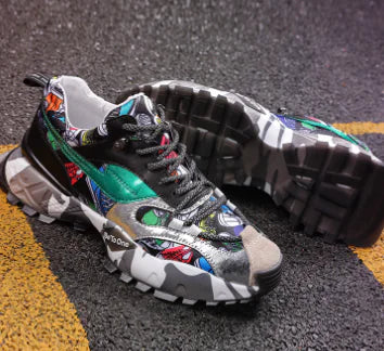 Autumn New Trendy Colorful Dad Sneakers for Men Pi-Mart