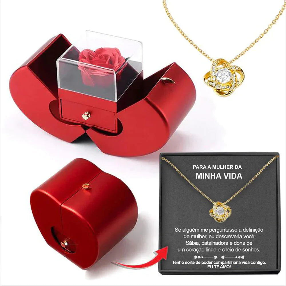 Fashion Jewelry Box Red Apple Pi-Mart