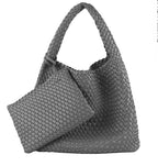 Commuter Hobo Bag Large Woven Purse 2 in 1 - SJB-DIAMOND ELITES