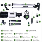 F30070 with astronomical telescope Pi-Mart