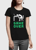 Game Over Half Sleeves Women T-shirt - SJB-DIAMOND ELITES