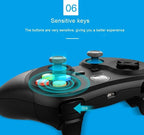 Gamepad Wireless Bluetooth Mobile Game Controller Joystick For Phone Android iOS PC Mobile Game Controller, Wireless Bluetooth Gamepad Joystick Multimedia Game Controller Compatible with Android Perfect for The Most Games Stevvex
