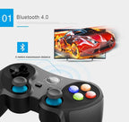 Gamepad Wireless Bluetooth Mobile Game Controller Joystick For Phone Android iOS PC Mobile Game Controller, Wireless Bluetooth Gamepad Joystick Multimedia Game Controller Compatible with Android Perfect for The Most Games Stevvex