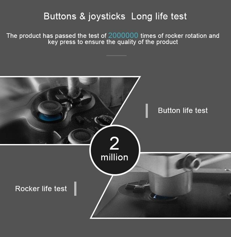 Gamepad Wireless Bluetooth Mobile Game Controller Joystick For Phone Android iOS PC Mobile Game Controller, Wireless Bluetooth Gamepad Joystick Multimedia Game Controller Compatible with Android Perfect for The Most Games Stevvex