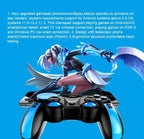Gamepad Wireless Bluetooth Mobile Game Controller Joystick For Phone Android iOS PC Mobile Game Controller, Wireless Bluetooth Gamepad Joystick Multimedia Game Controller Compatible with Android Perfect for The Most Games Stevvex