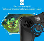 Gamepad Wireless Bluetooth Mobile Game Controller Joystick For Phone Android iOS PC Mobile Game Controller, Wireless Bluetooth Gamepad Joystick Multimedia Game Controller Compatible with Android Perfect for The Most Games Stevvex