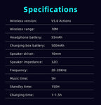 Gaming Headsets Wireless Earphones Low Latency Bluetooth Headphone Sports Noise Cancelling Earbuds With Mic Sports Headphones Wireless Bluetooth Headphones With Microphone 5H Playtime Wireless Running Earbuds Stevvex