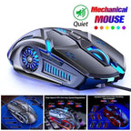 Gaming LED Wired Mechanical Mouse 6 Button With Backlight Ergonomic Cool Mouse Design For Laptop And Computer Stevvex