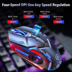 Gaming LED Wired Mechanical Mouse 6 Button With Backlight Ergonomic Cool Mouse Design For Laptop And Computer Stevvex