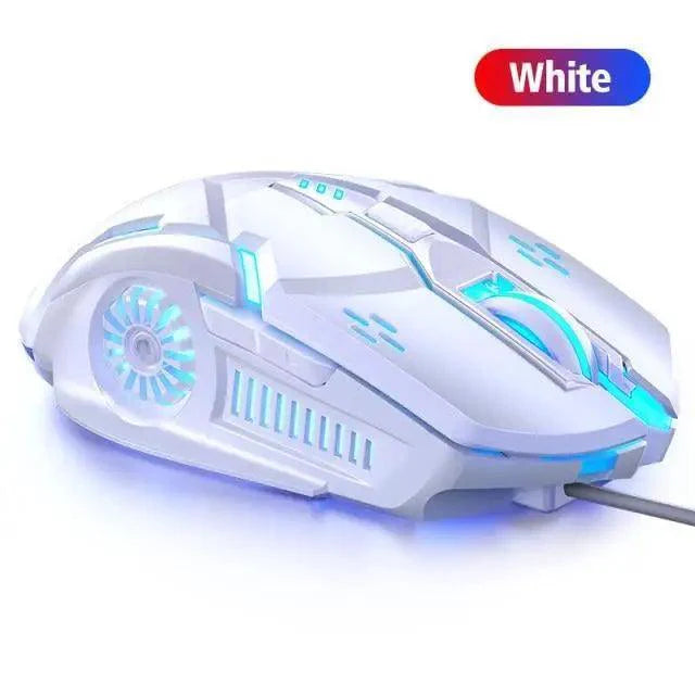 Gaming LED Wired Mechanical Mouse 6 Button With Backlight Ergonomic Cool Mouse Design For Laptop And Computer Stevvex