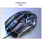 Gaming LED Wired Mechanical Mouse 6 Button With Backlight Ergonomic Cool Mouse Design For Laptop And Computer Stevvex