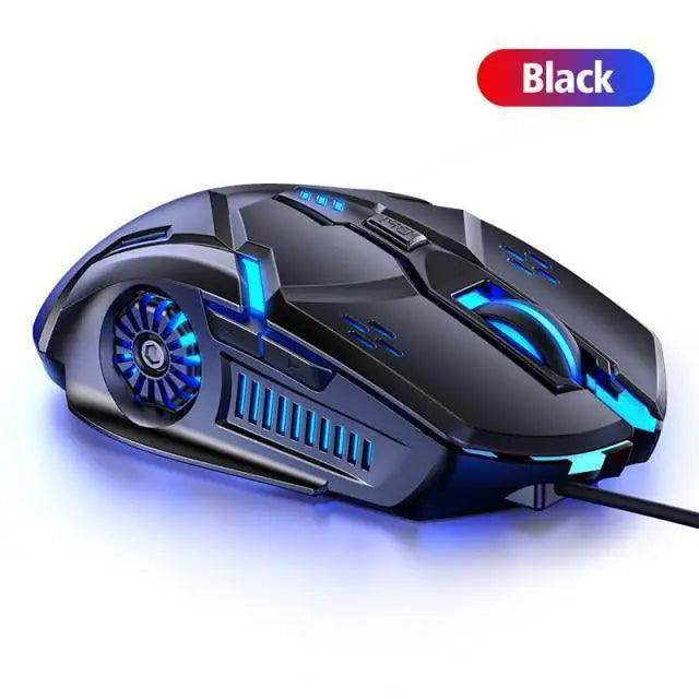 Gaming LED Wired Mechanical Mouse 6 Button With Backlight Ergonomic Cool Mouse Design For Laptop And Computer Stevvex