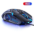 Gaming LED Wired Mechanical Mouse 6 Button With Backlight Ergonomic Cool Mouse Design For Laptop And Computer Stevvex