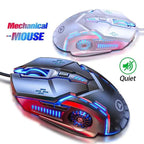 Gaming LED Wired Mechanical Mouse 6 Button With Backlight Ergonomic Cool Mouse Design For Laptop And Computer Stevvex