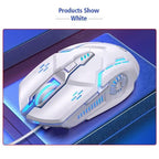 Gaming LED Wired Mechanical Mouse 6 Button With Backlight Ergonomic Cool Mouse Design For Laptop And Computer Stevvex