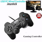 Gaming Quality Black Joystick Shock Gamepad Controller Compatible With PC Laptop Computer Stevvex