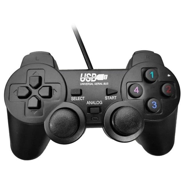 Gaming Quality Black Joystick Shock Gamepad Controller Compatible With PC Laptop Computer Stevvex