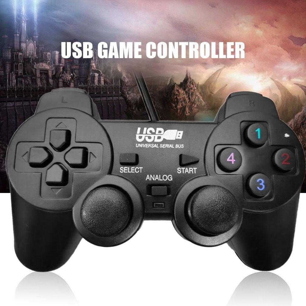 Gaming Quality Black Joystick Shock Gamepad Controller Compatible With PC Laptop Computer Stevvex