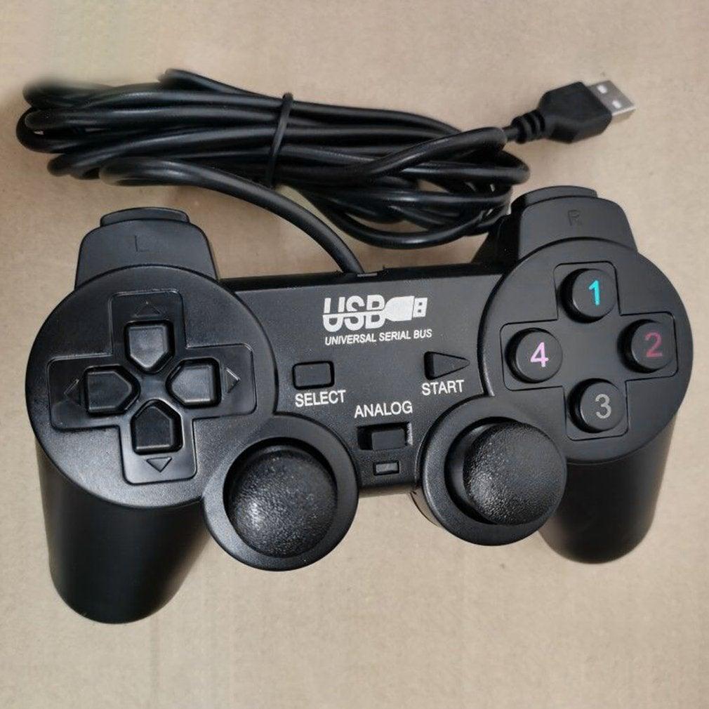 Gaming Quality Black Joystick Shock Gamepad Controller Compatible With PC Laptop Computer Stevvex