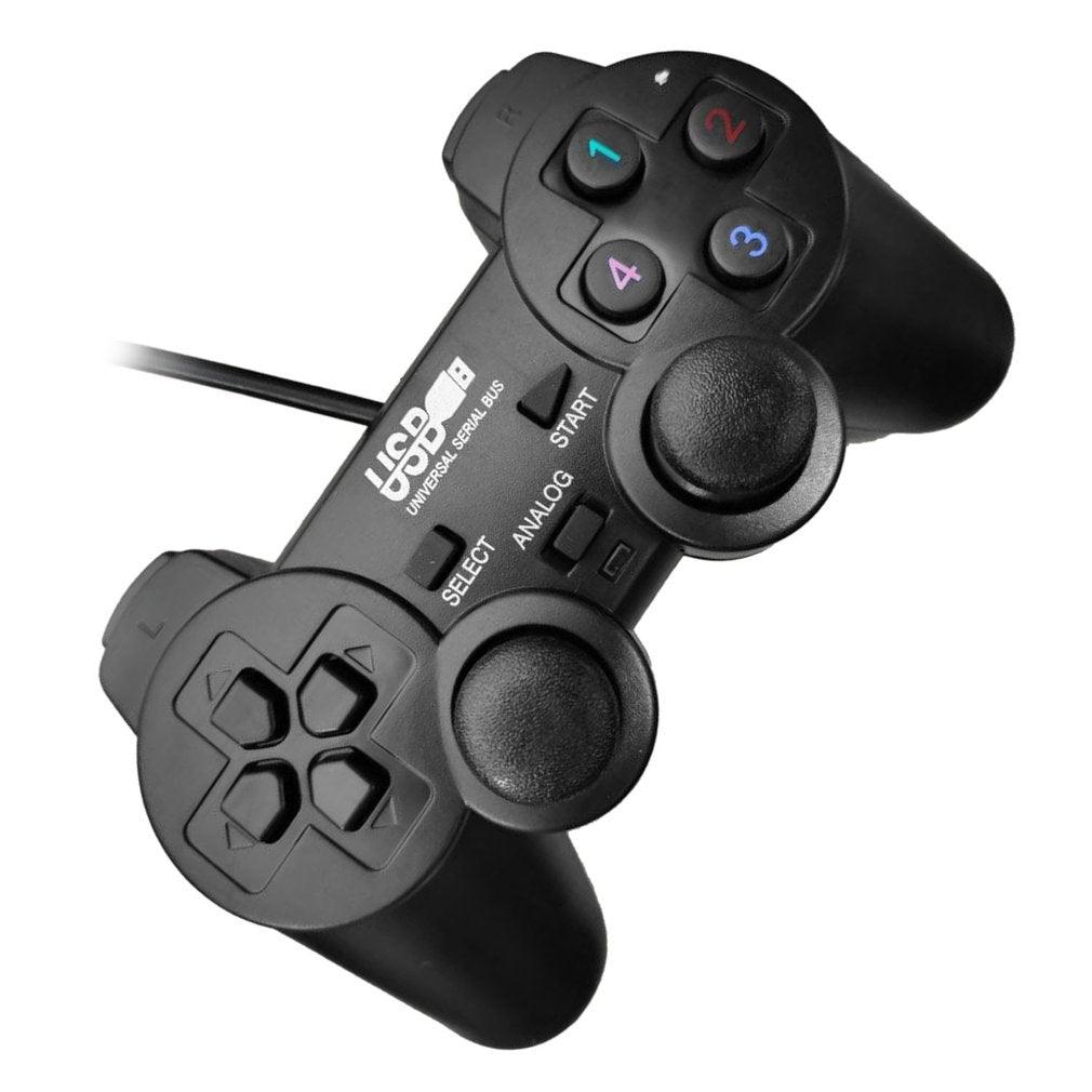 Gaming Quality Black Joystick Shock Gamepad Controller Compatible With PC Laptop Computer Stevvex