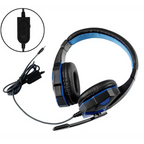 Gaming Red Black Wired Headset Stereo Gamer Headphone  Noise Cancelling Over Ear Headphones With Mic LED Light Bass Surround Soft Memory Earmuffs For Laptop Stevvex