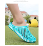 Garden Clog Women Quick Drying Summer Beach Slipper Flat Outdoor Sandals Breathable Mesh Sandals Beach Footwear Anti-Slip Slippers Quick Drying Sandals Stevvex