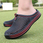 Garden Clog Women Quick Drying Summer Beach Slipper Flat Outdoor Sandals Breathable Mesh Sandals Beach Footwear Anti-Slip Slippers Quick Drying Sandals Stevvex