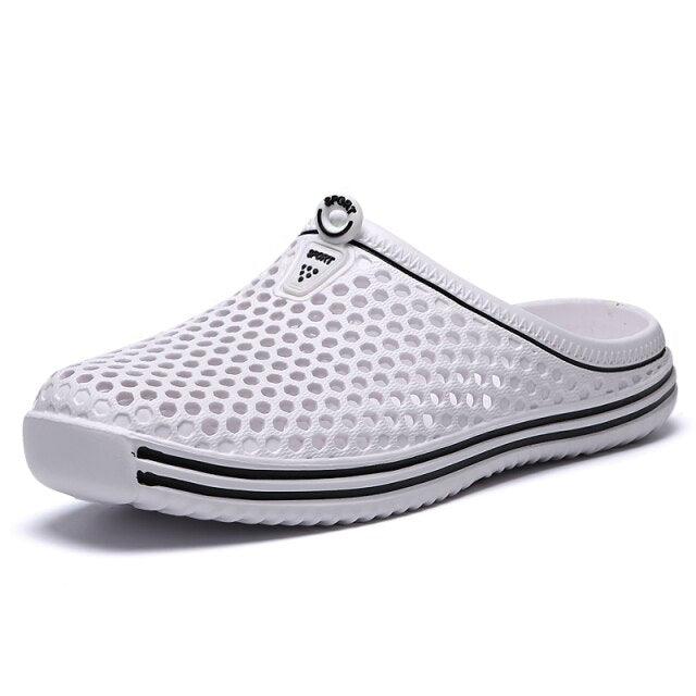 Garden Clog Women Quick Drying Summer Beach Slipper Flat Outdoor Sandals Breathable Mesh Sandals Beach Footwear Anti-Slip Slippers Quick Drying Sandals Stevvex