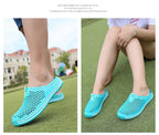 Garden Clog Women Quick Drying Summer Beach Slipper Flat Outdoor Sandals Breathable Mesh Sandals Beach Footwear Anti-Slip Slippers Quick Drying Sandals Stevvex