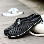 Garden Clog Women Quick Drying Summer Beach Slipper Flat Outdoor Sandals Breathable Mesh Sandals Beach Footwear Anti-Slip Slippers Quick Drying Sandals Stevvex