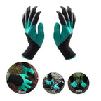 Garden Gloves With Fingertips Claws ABS Plastic Garden Rubber Gloves Gardening Digging Planting Durable Gloves With Claws Waterproof Outdoor Work Breathable Glove Best Gift For Gardener Stevvex