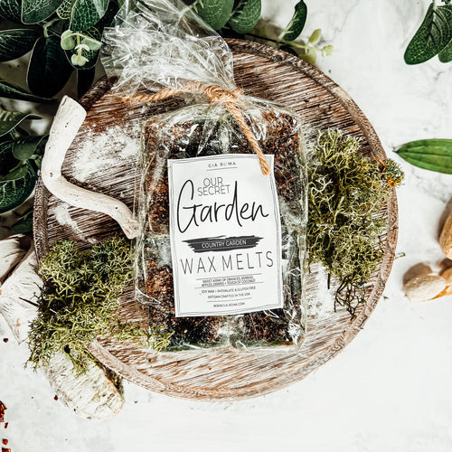 Secret Garden XL Natural Wax Melts 4 Extra Large Citrus Berry Coconut Cubes BandsCo Straps