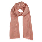 Gauze Linen Scarf Handwoven Airy Lightweight Raw Eyelash Fringe 5 Colors BandsCo Straps
