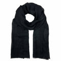 Gauze Linen Scarf Handwoven Airy Lightweight Raw Eyelash Fringe 5 Colors BandsCo Straps