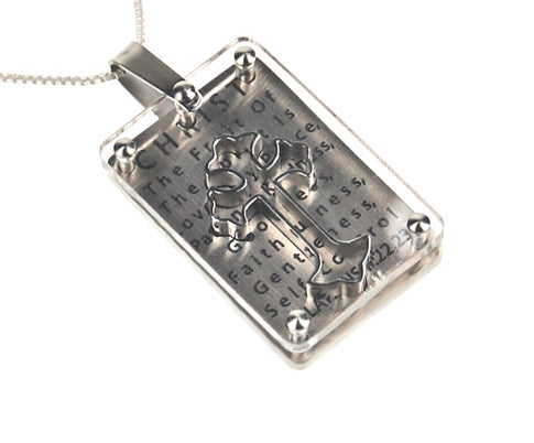 3D Shield Cross Necklace KingdomWear