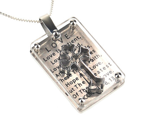 3D Shield Cross Necklace KingdomWear