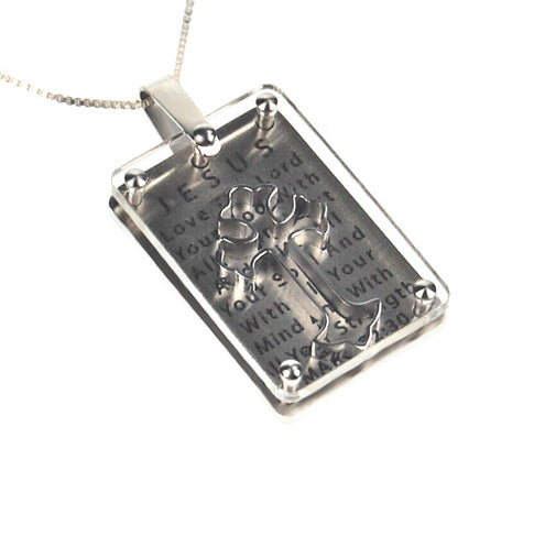 3D Shield Cross Necklace KingdomWear