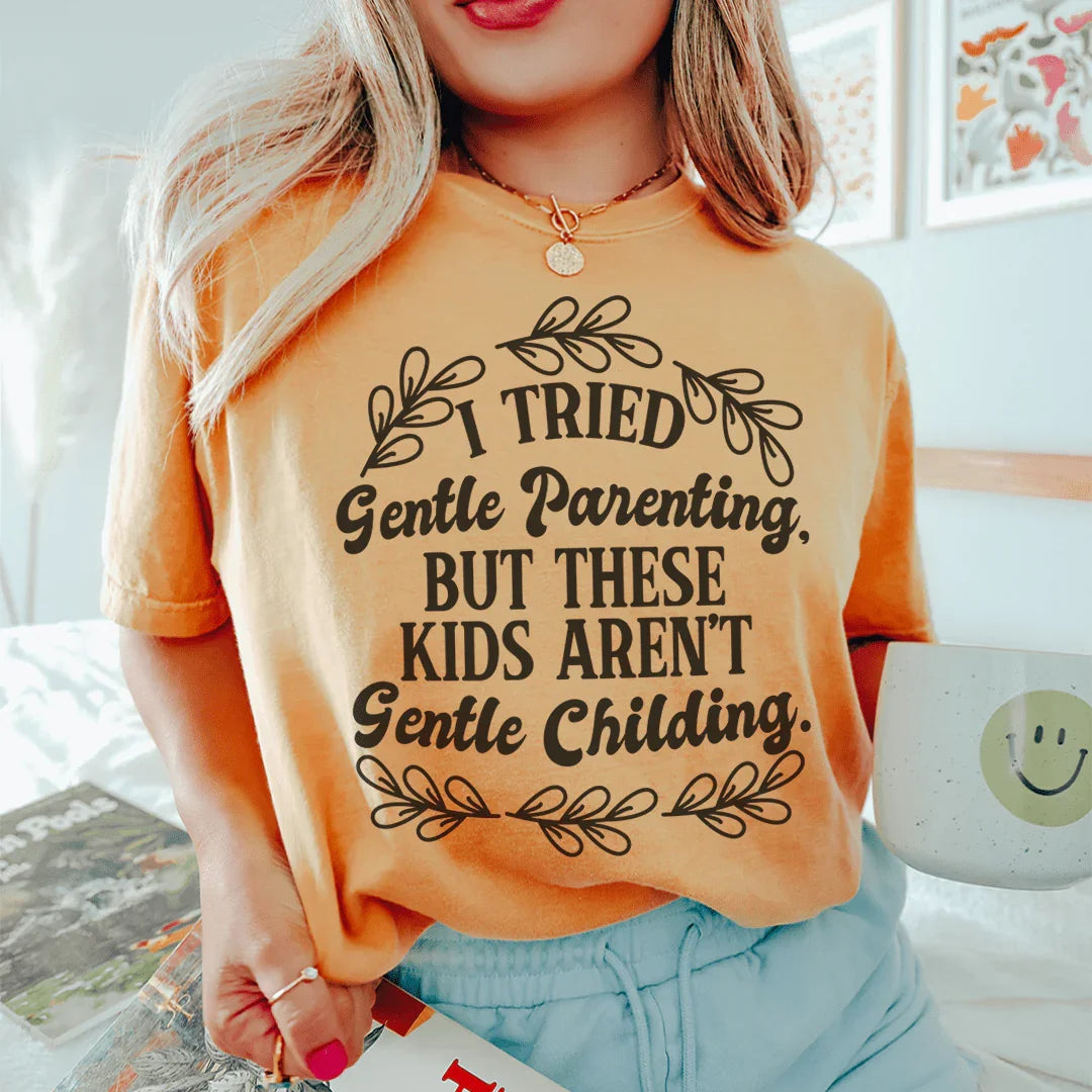 Gentle Parenting Tee Peachy Sunday