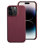 Genuine Leather Phone Case for iPhone 13 14 Pro Max 12 Mini 12 Pro Max Back Cover Neon Orange Silicone Phone Cover Wireless Charging Compatible Shockproof Protective Case for iPhone Stevvex