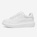 Genuine Leather Women Platform Sneakers Autumn Fashion Sports Little White Shoes Platform Flats Casual Lace Up Woman Comfort Walking Sneakers Stevvex