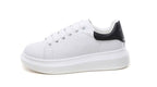 Genuine Leather Women Platform Sneakers Autumn Fashion Sports Little White Shoes Platform Flats Casual Lace Up Woman Comfort Walking Sneakers Stevvex
