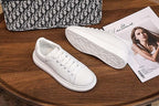 Genuine Leather Women Platform Sneakers Autumn Fashion Sports Little White Shoes Platform Flats Casual Lace Up Woman Comfort Walking Sneakers Stevvex