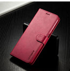 Genuine Premium Leather Detachable Magnetic Flip Cover with Card Holders Horizontal Case For Redmi Note 11 Pro 5G Case On Redmi Note 11 11S 10S 10 10C 9S 9 9T 8T 8 7 Case For Xiaomi Redmi Note11 Pro 5G Case
